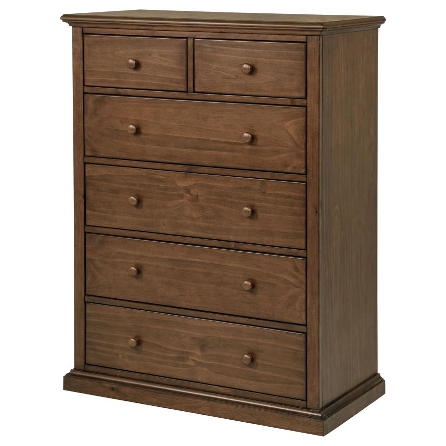Sumerlin 6-drawer Bedroom Chest of Drawers Medium Brown-zoom-5