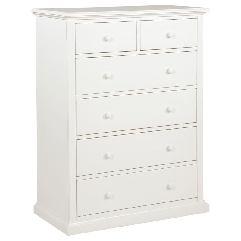 Sumerlin 6-drawer Bedroom Chest of Drawers White-zoom-