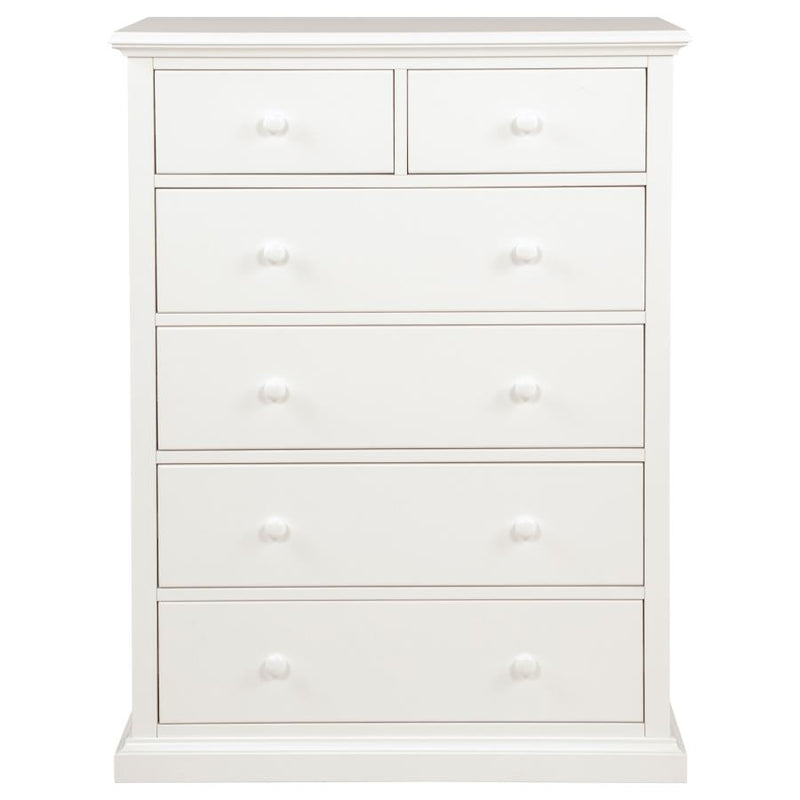 Sumerlin 6-drawer Bedroom Chest of Drawers White-zoom-