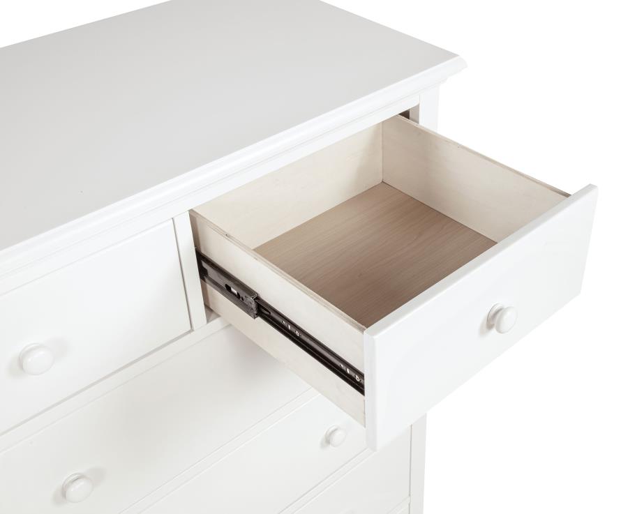 Sumerlin 6-drawer Bedroom Chest of Drawers White-zoom-11