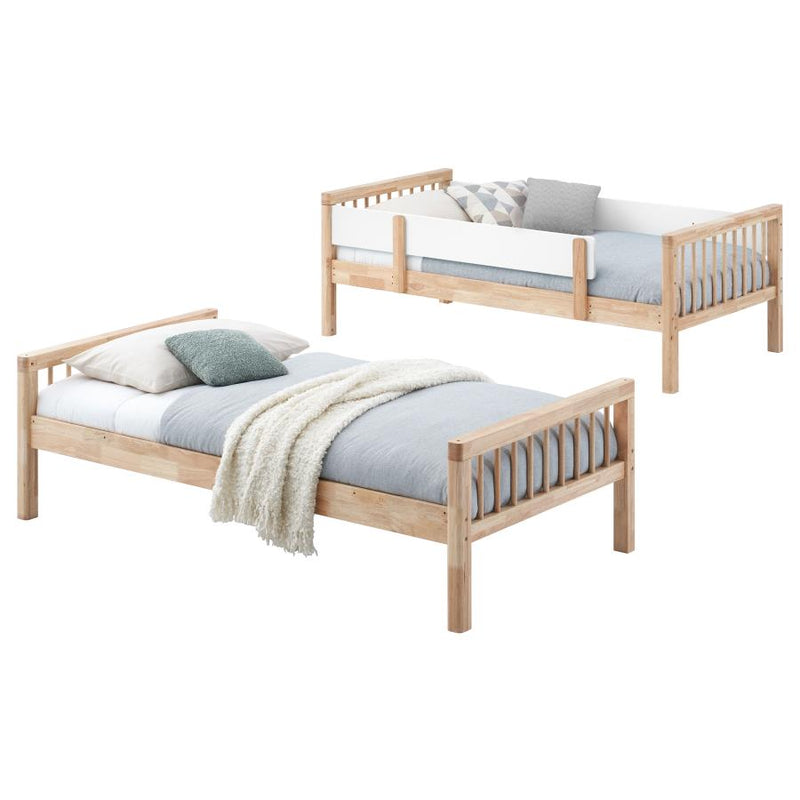Dakota Wood Twin Over Twin Bunk Bed Natural-zoom-