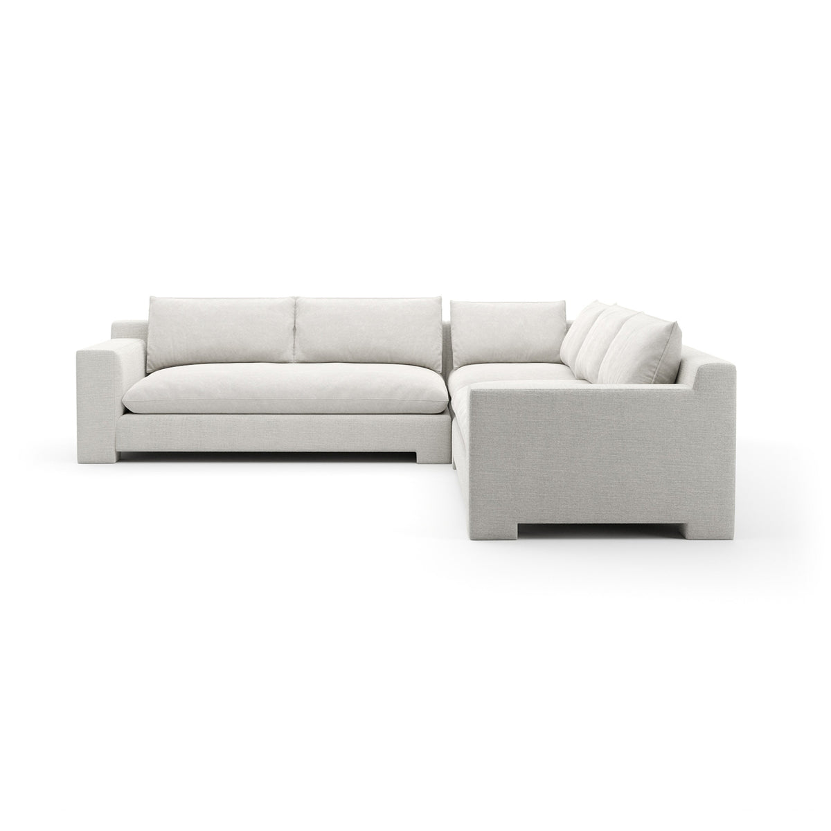 Caracole Devon Sectional – front view – Lusso Furniture Miami