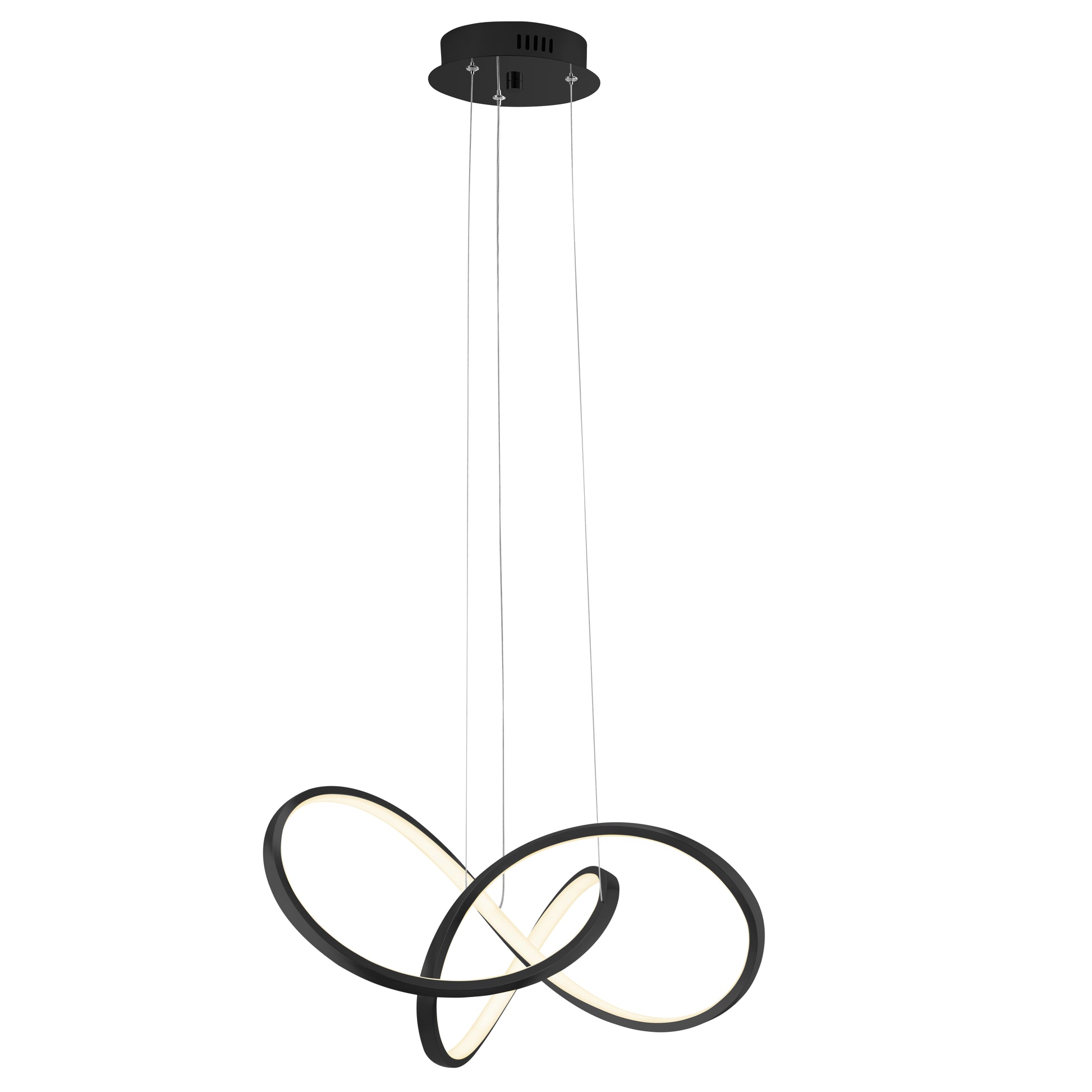 Knotted LED Dimmable Chandelier // Black-1