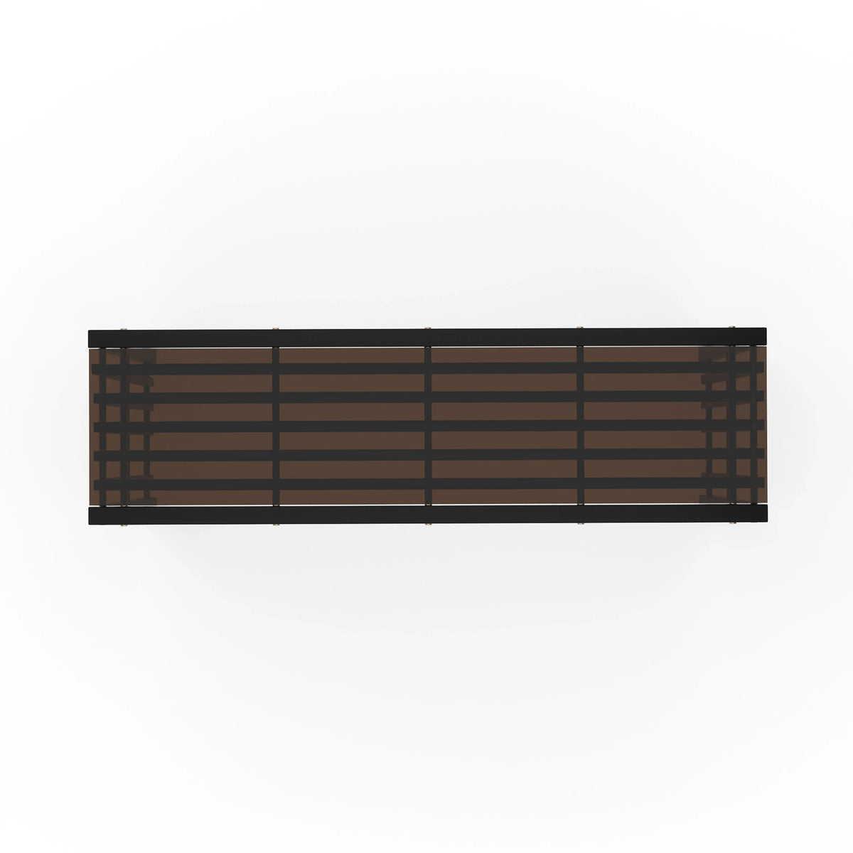Caracole Pinstripe Dark Console Table – detail – Lusso Furniture Miami