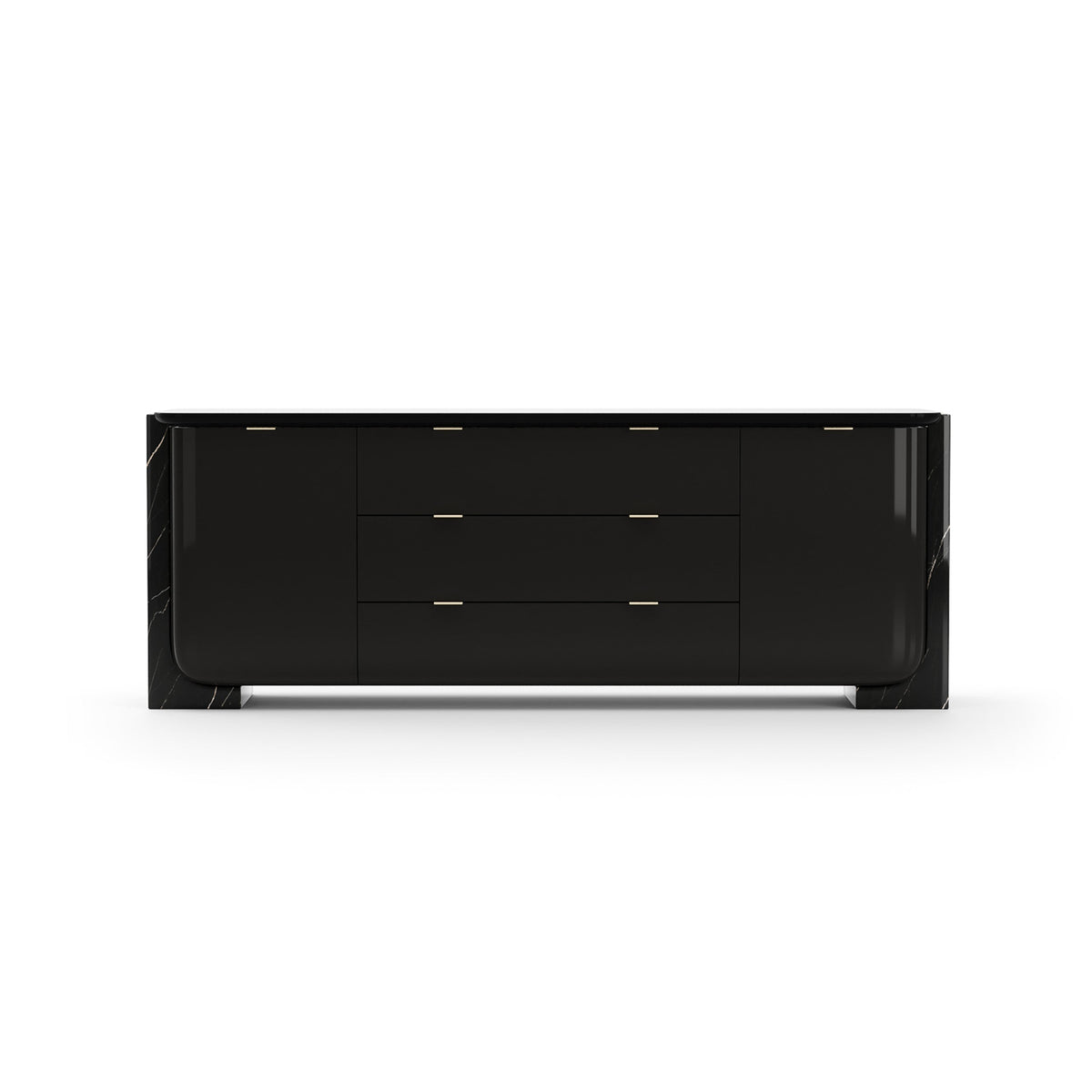 Caracole Overlap Sideboard – back view – Lusso Furniture Miami