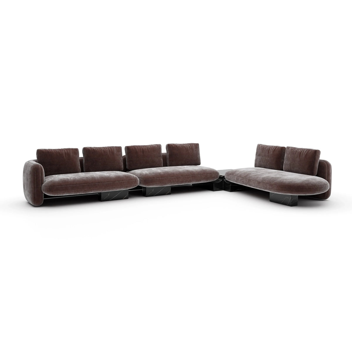 Caracole Overlap Sectional – view 20 – Lusso Furniture Miami