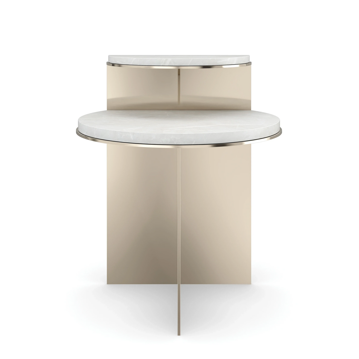 Caracole Touche Light Side Table – front view – Lusso Furniture Miami