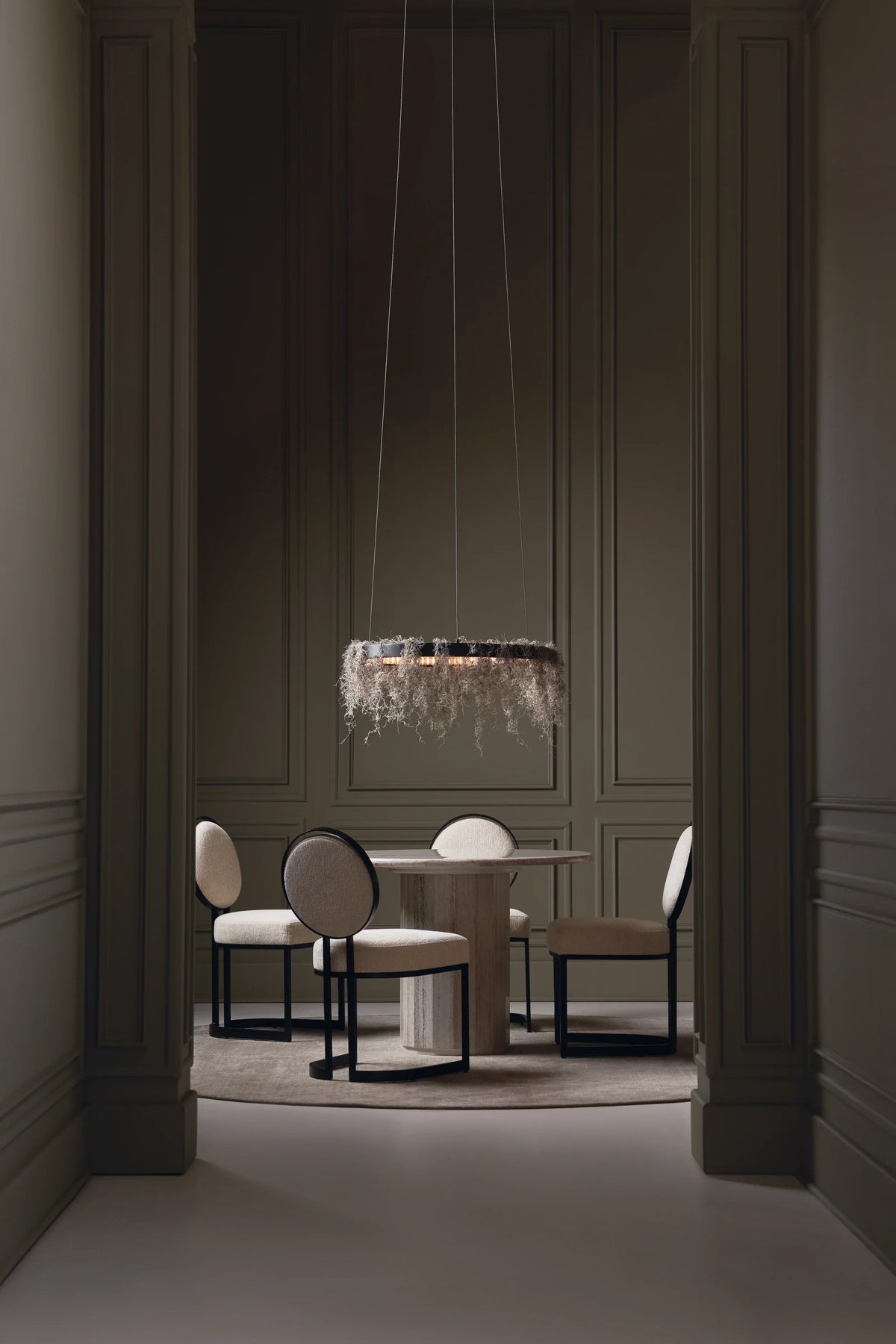 Caracole La Lune Dining Chair – angle view – Lusso Furniture Miami