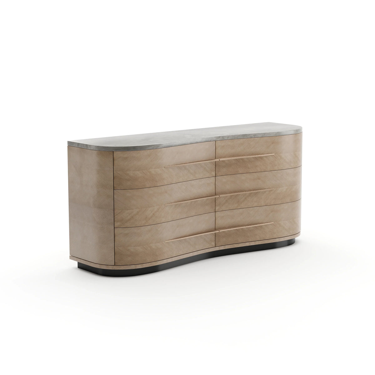Caracole Roam Dresser – side view – Lusso Furniture Miami