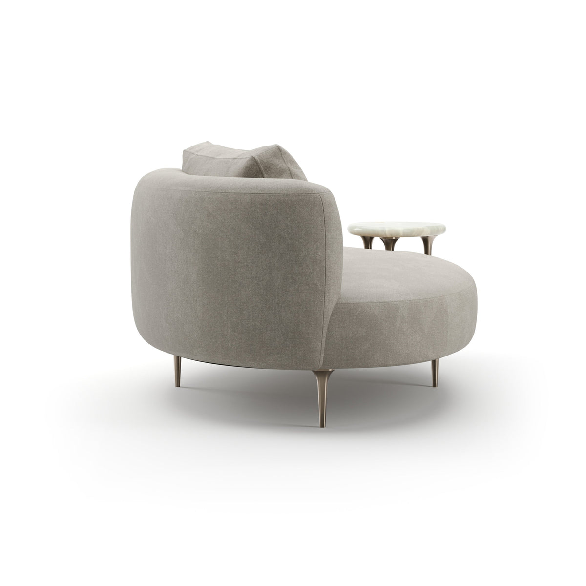 Caracole Echo Chaise – side view – Lusso Furniture Miami