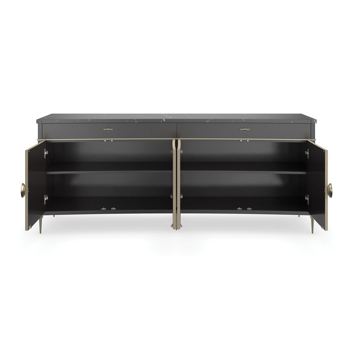 Caracole Noir Buffet – top view – Lusso Furniture Miami