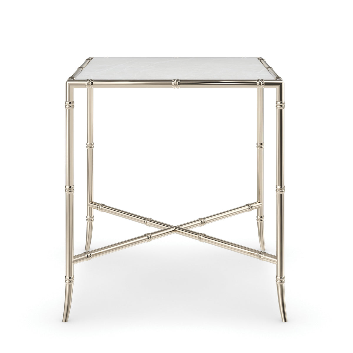 Caracole Ceylon Small Nesting Table – front view – Lusso Furniture Miami