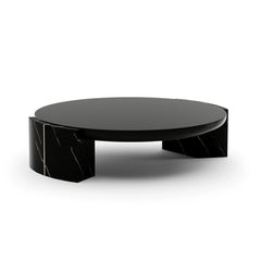 Caracole Overlap Round Cocktail Table – top view – Lusso Furniture Miami