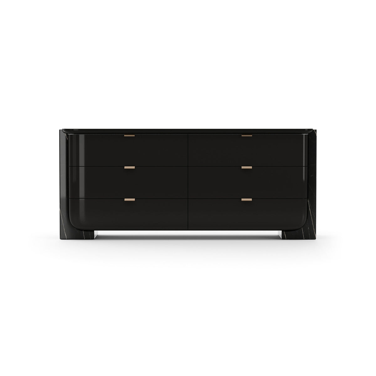 Caracole Overlap Dresser – front view – Lusso Furniture Miami