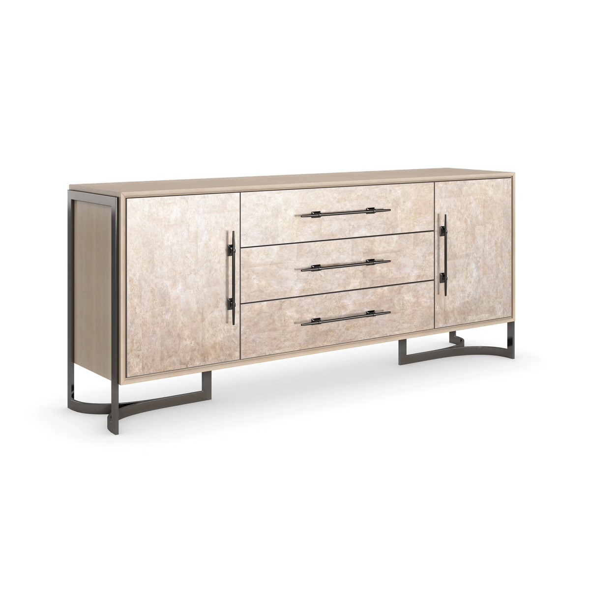Caracole Foiled Again Buffet – back view – Lusso Furniture Miami
