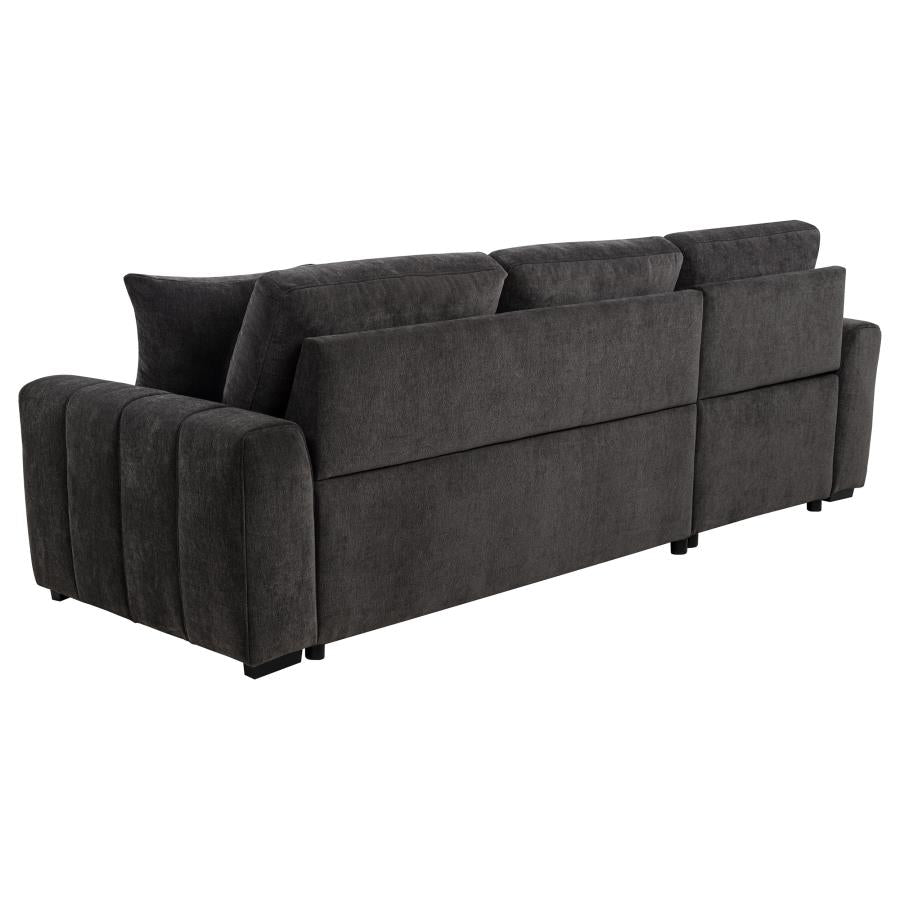 Pastrana Upholstered Sleeper Sectional Sofa LAF Chaise Grey-zoom-10