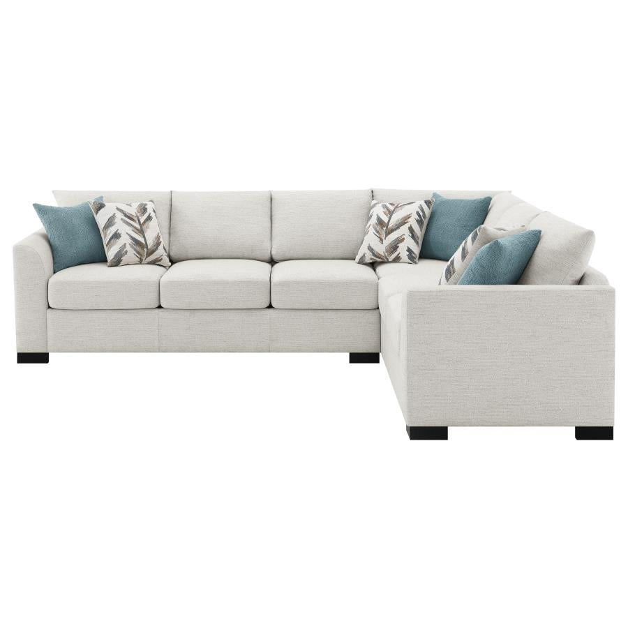 Ashford Chenille Upholstered Sleeper Sectional Sofa Greige-6