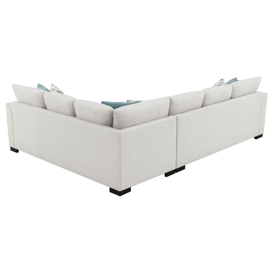 Ashford Chenille Upholstered Sleeper Sectional Sofa Greige-10