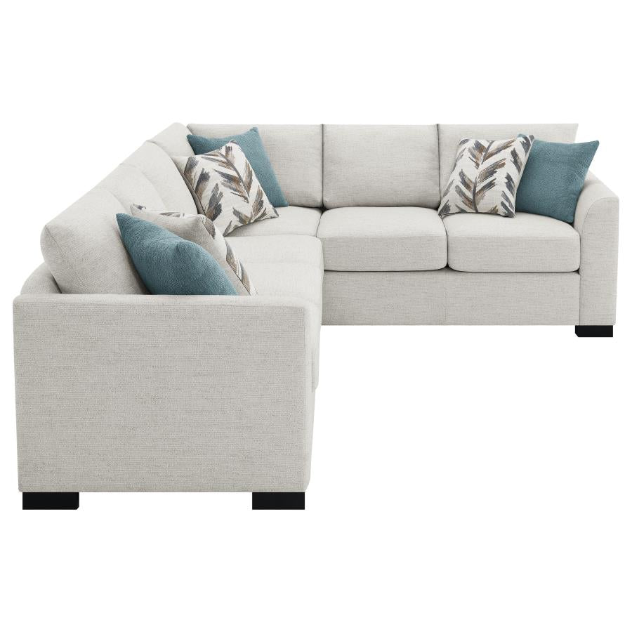 Ashford Chenille Upholstered Sleeper Sectional Sofa Greige-zoom-13