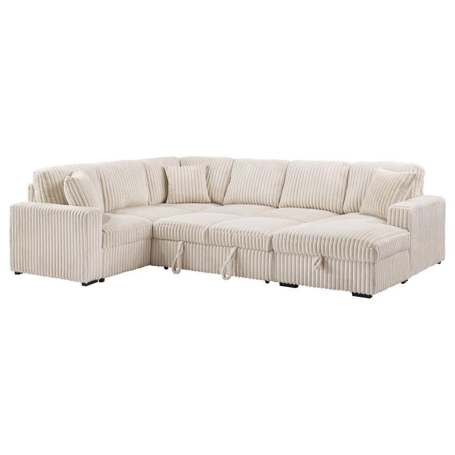 Devonshire Sleeper Sectional Sofa Storage Chaise Camel-zoom-7