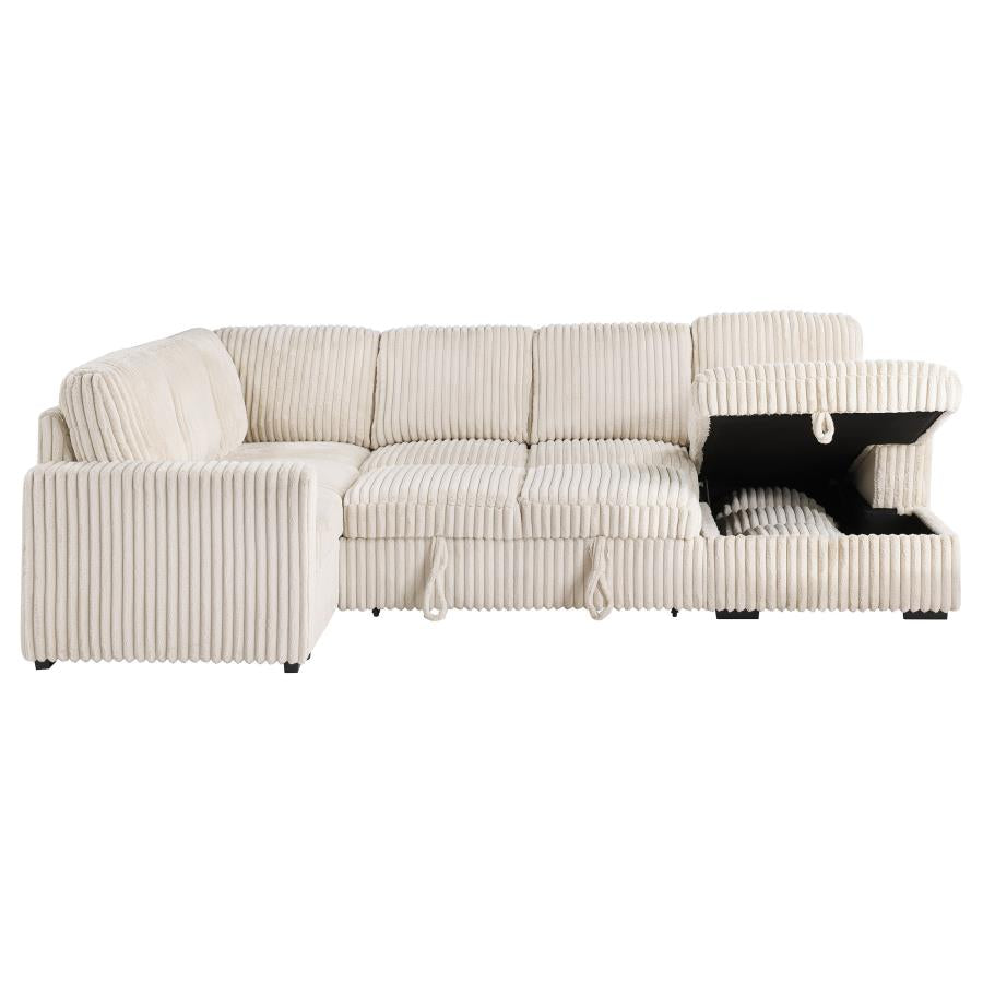 Devonshire Sleeper Sectional Sofa Storage Chaise Camel-zoom-11