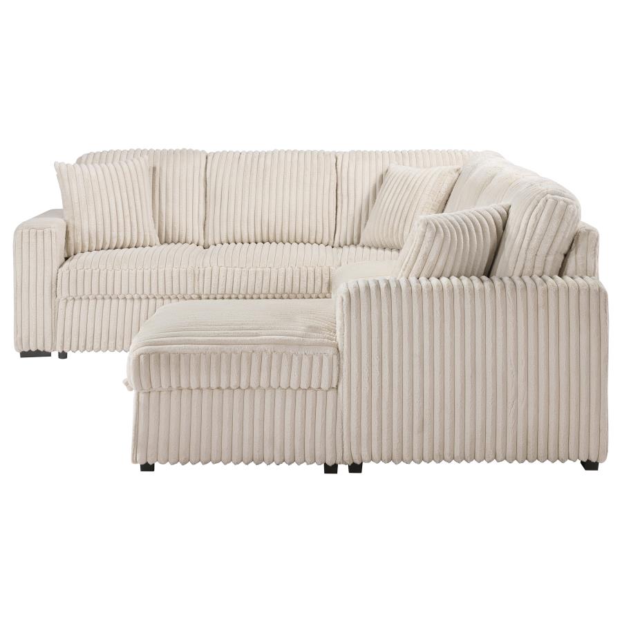 Devonshire Sleeper Sectional Sofa Storage Chaise Camel-12