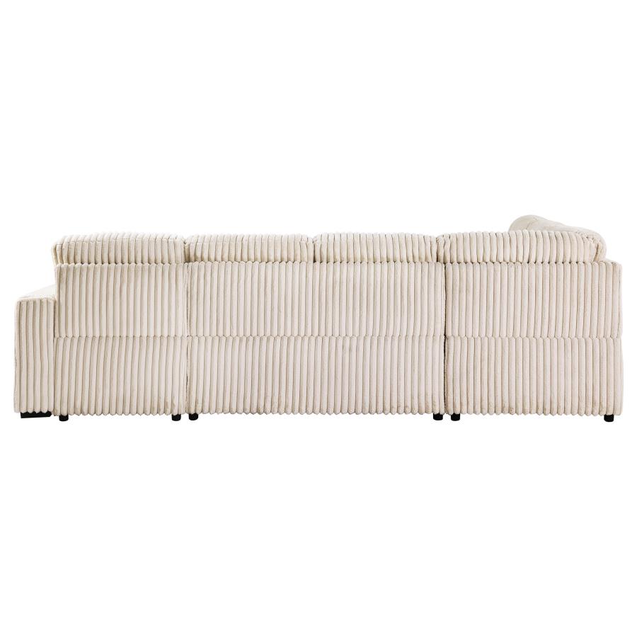 Devonshire Sleeper Sectional Sofa Storage Chaise Camel-14