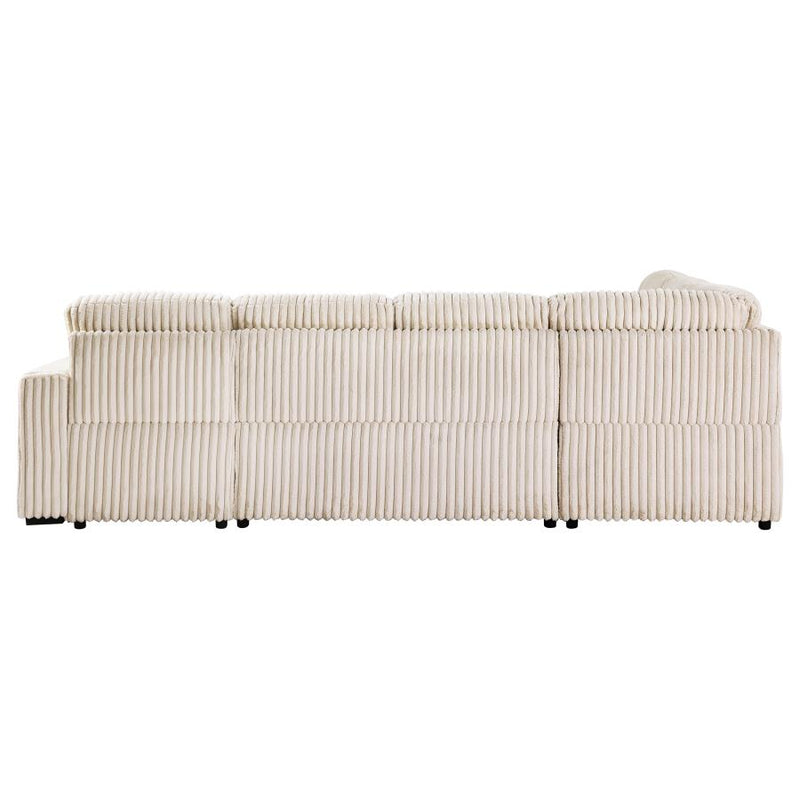 Devonshire Sleeper Sectional Sofa Storage Chaise Camel-zoom-