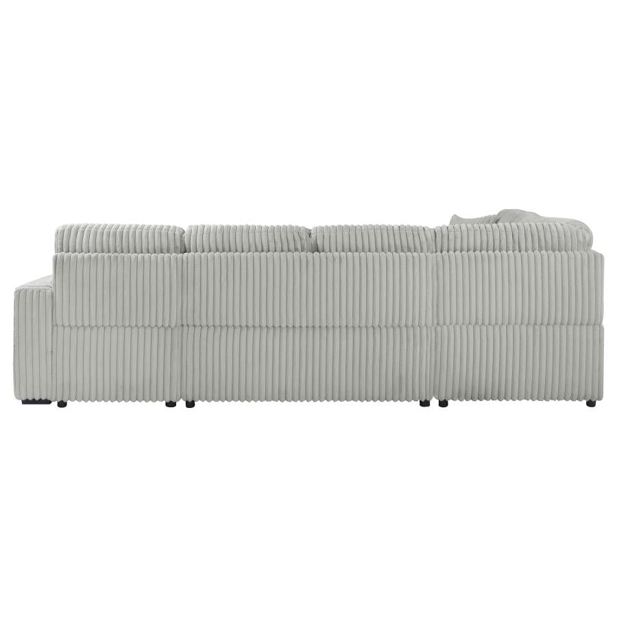 Devonshire Sleeper Sectional Sofa Storage Chaise Grey-zoom-14