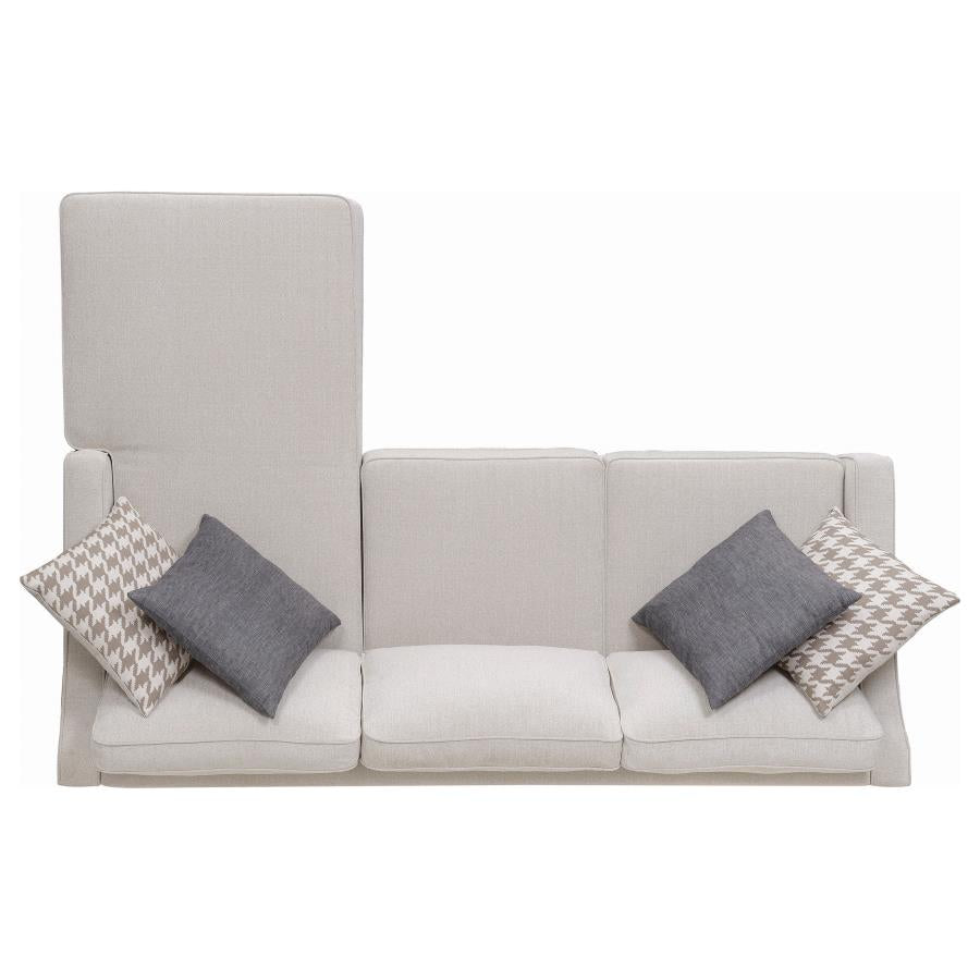 Mcloughlin Upholstered Sloped Arm Sectional Sofa Platinum-zoom-7