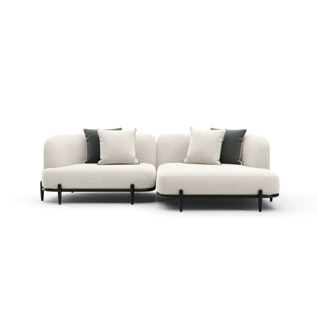 Caracole Madera Sectional – view 27 – Lusso Furniture Miami