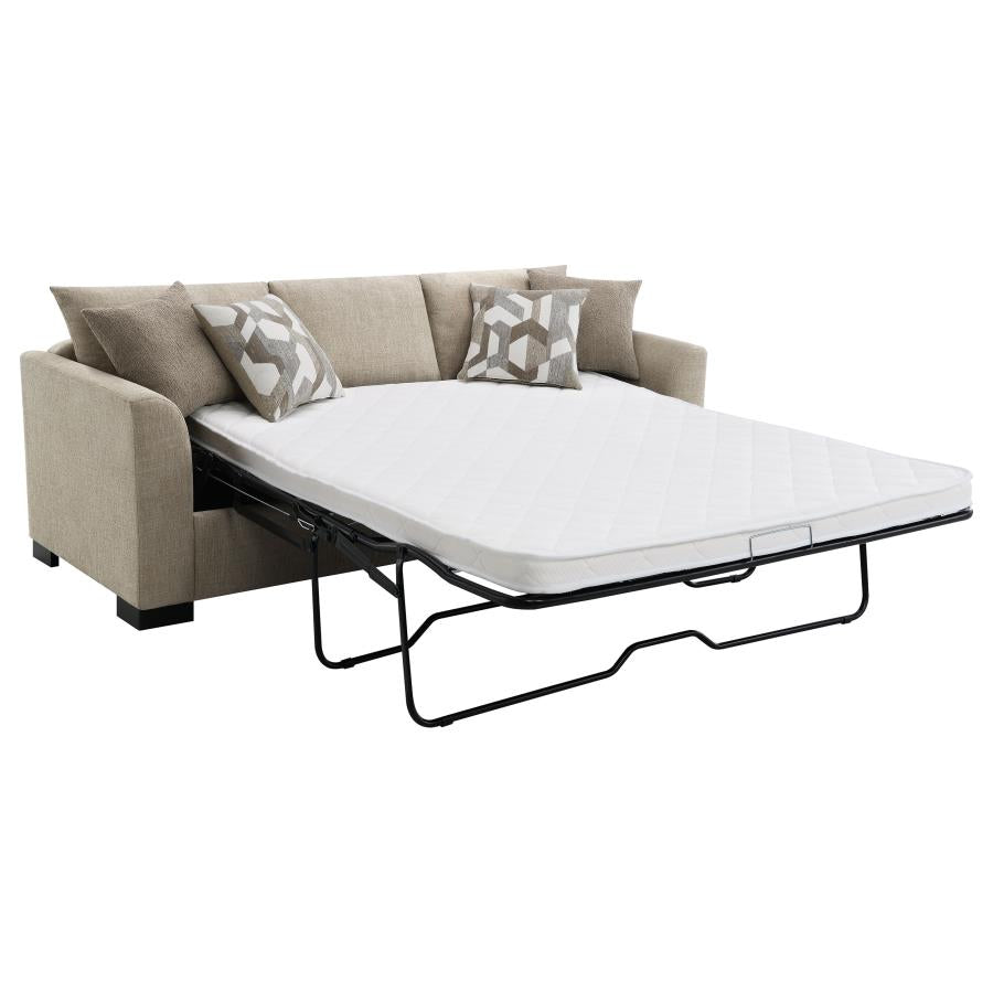 Storey Upholstered Sleeper Sectional Chaise Sofa Camel-zoom-6