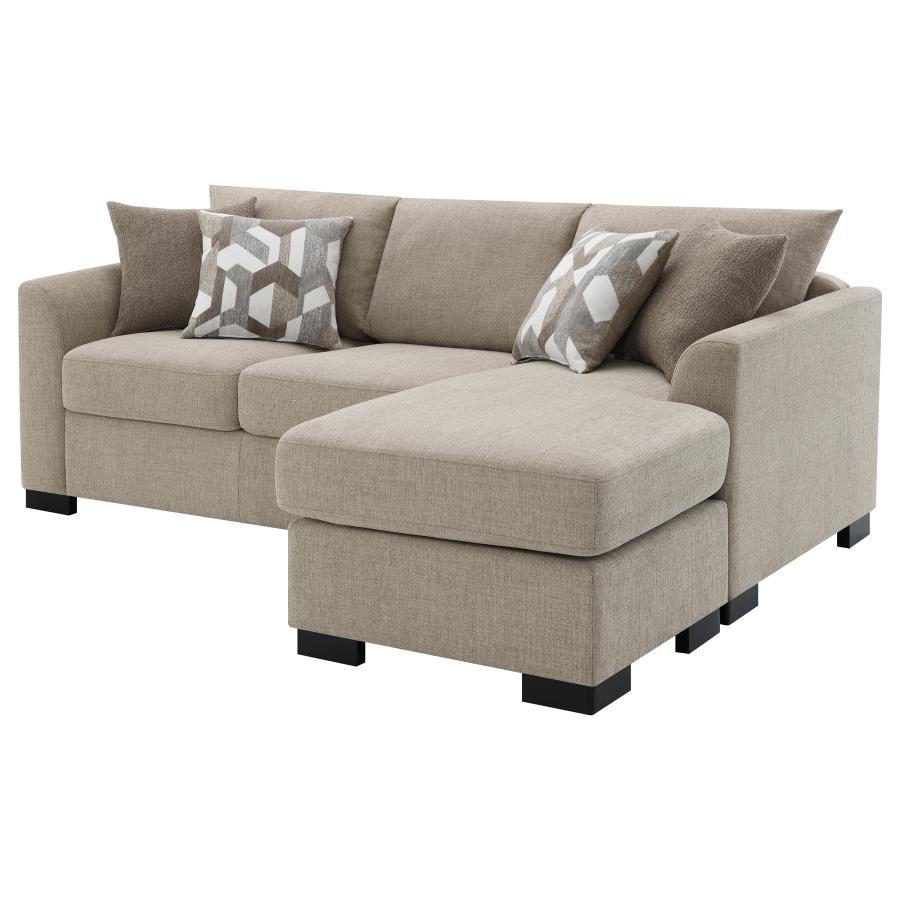 Storey Upholstered Sleeper Sectional Chaise Sofa Camel-zoom-11