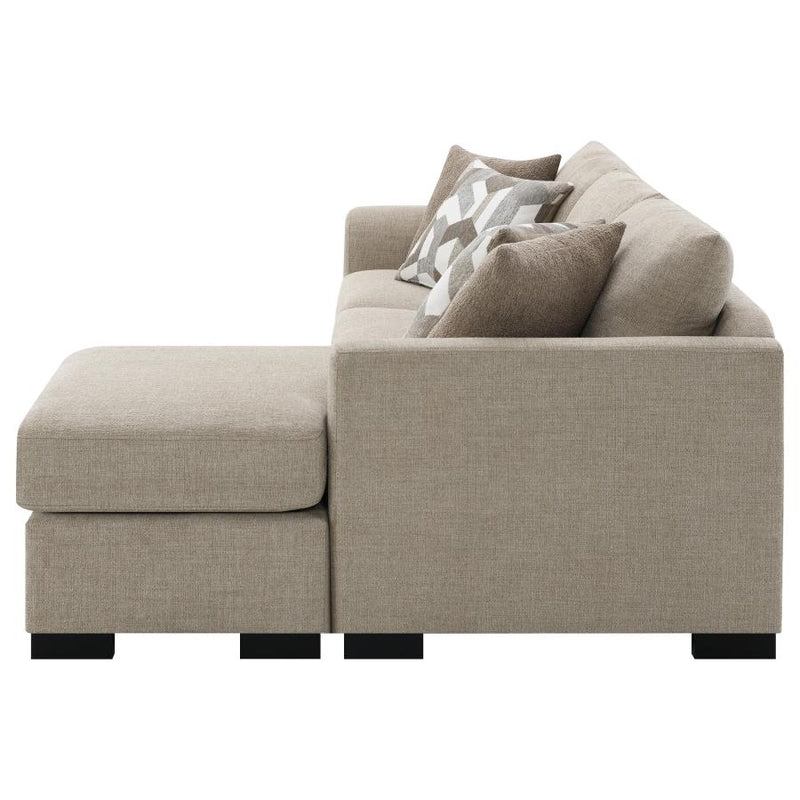 Storey Upholstered Sleeper Sectional Chaise Sofa Camel-zoom-