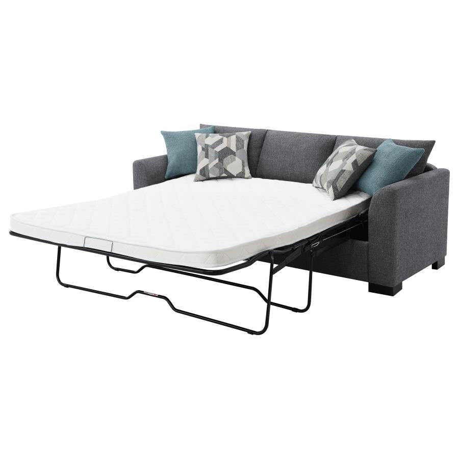 Storey Upholstered Sleeper Sectional Chaise Sofa Grey-zoom-9