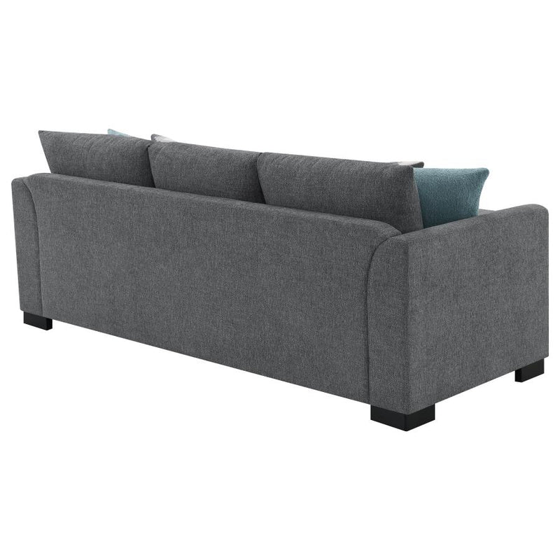 Storey Upholstered Sleeper Sectional Chaise Sofa Grey-zoom-