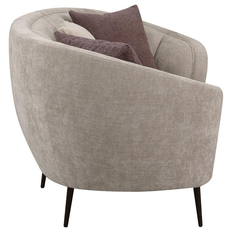 Ellorie 2-piece Upholstered Curved Sofa Set Beige-zoom-