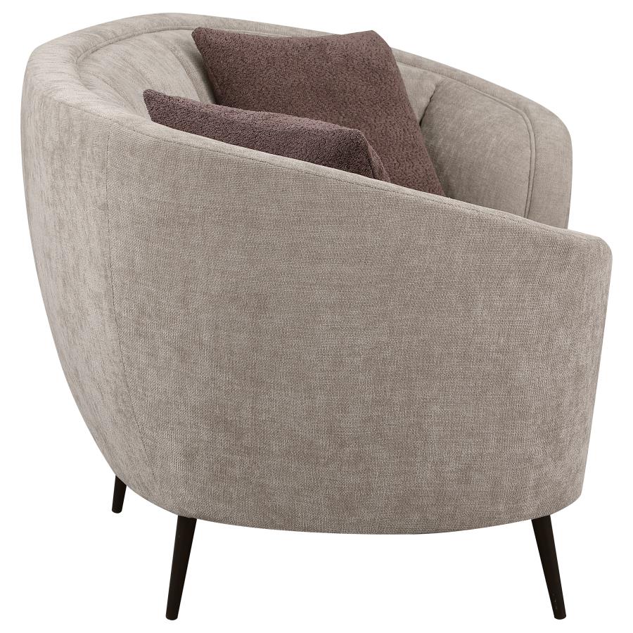 Ellorie 2-piece Upholstered Curved Sofa Set Beige-10