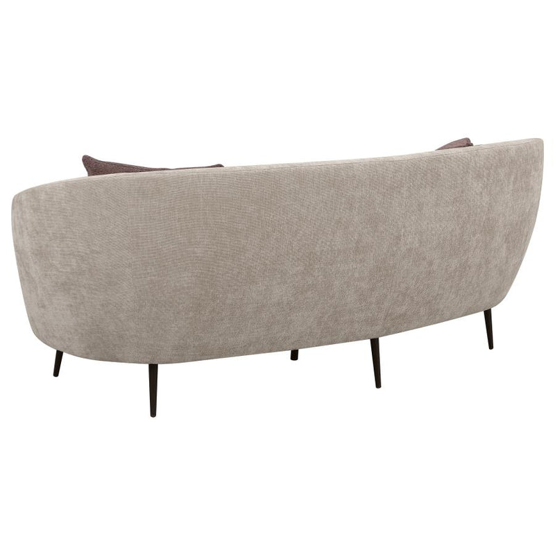 Ellorie 3-piece Upholstered Curved Sofa Set Beige-zoom-