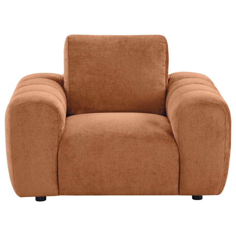 Burnett Chenille Upholstered Accent Chair Burnt Orange-3