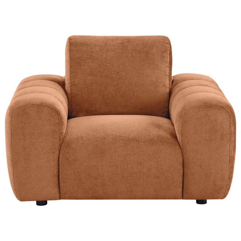 Burnett Chenille Upholstered Accent Chair Burnt Orange-zoom-