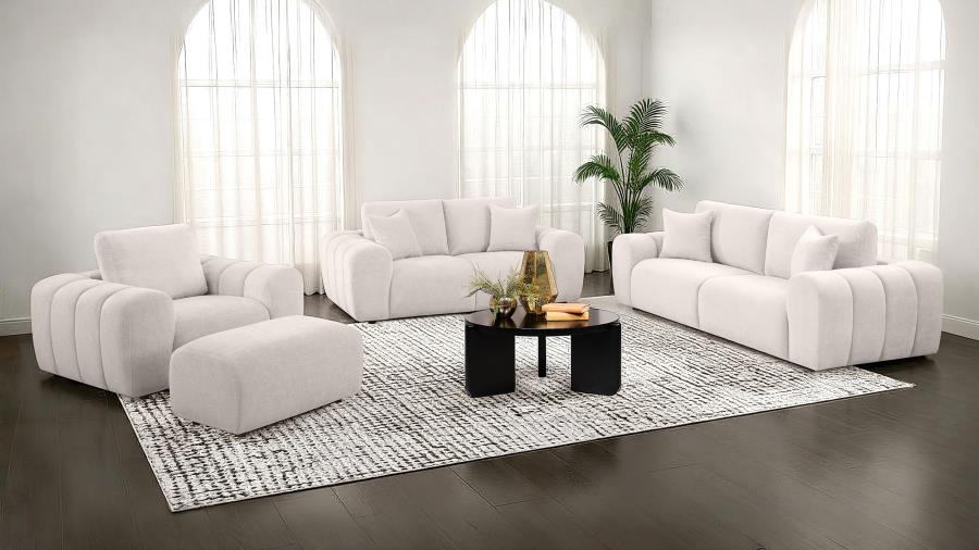 Burnett Chenille Upholstered Wide Arm Sofa Ivory-zoom-13