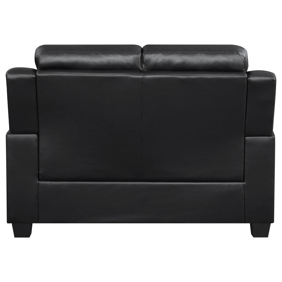 Finley 3-piece Upholstered Padded Arm Tufted Sofa Set Black-zoom-9