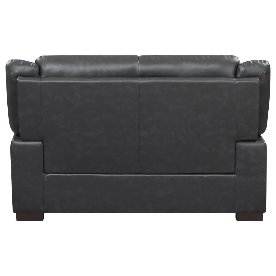 Arabella 2-piece Upholstered Padded Arm Sofa Set Grey-6