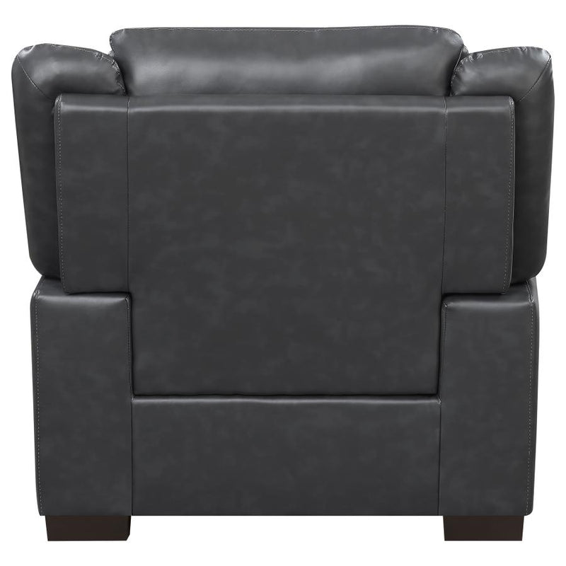 Arabella 3-piece Upholstered Padded Arm Sofa Set Grey-zoom-