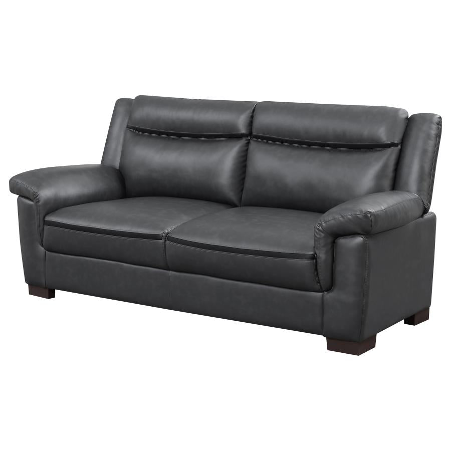 Arabella Upholstered Padded Arm Sofa Grey-4