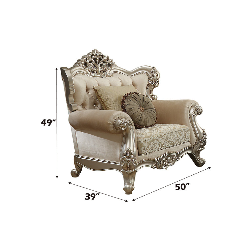 ACME Bently Accent Chair – angle view – Lusso Furniture Miami