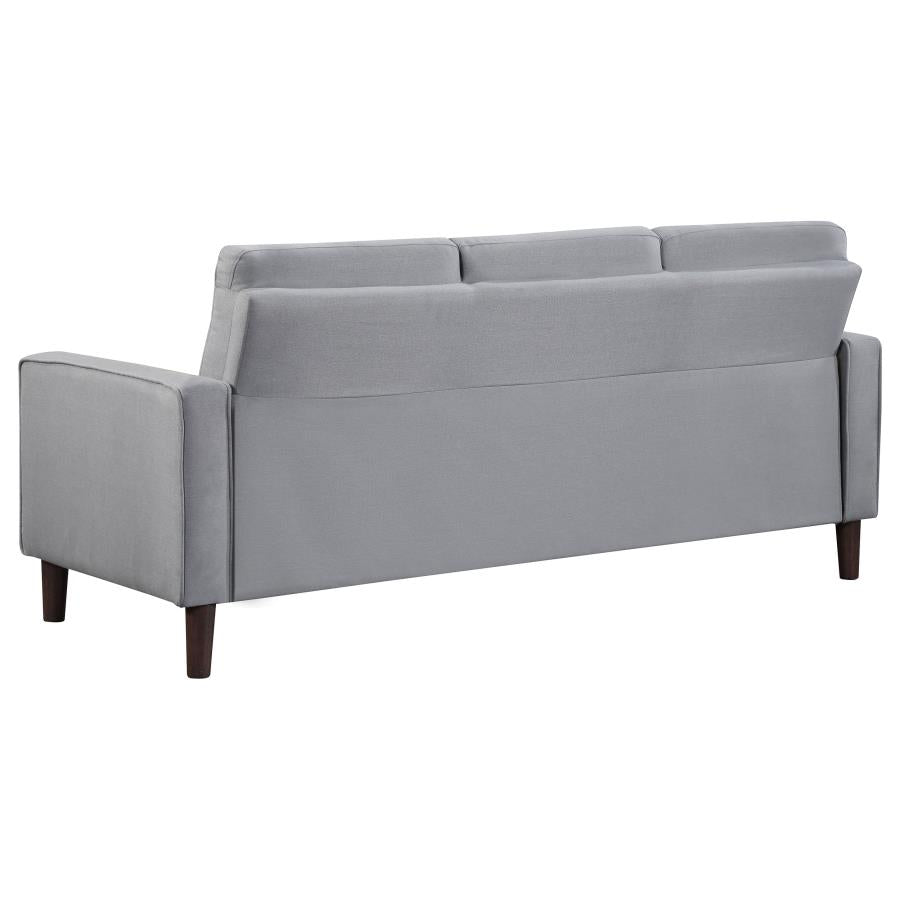 Bowen 2-piece Upholstered Track Arm Tufted Sofa Set Grey-zoom-5