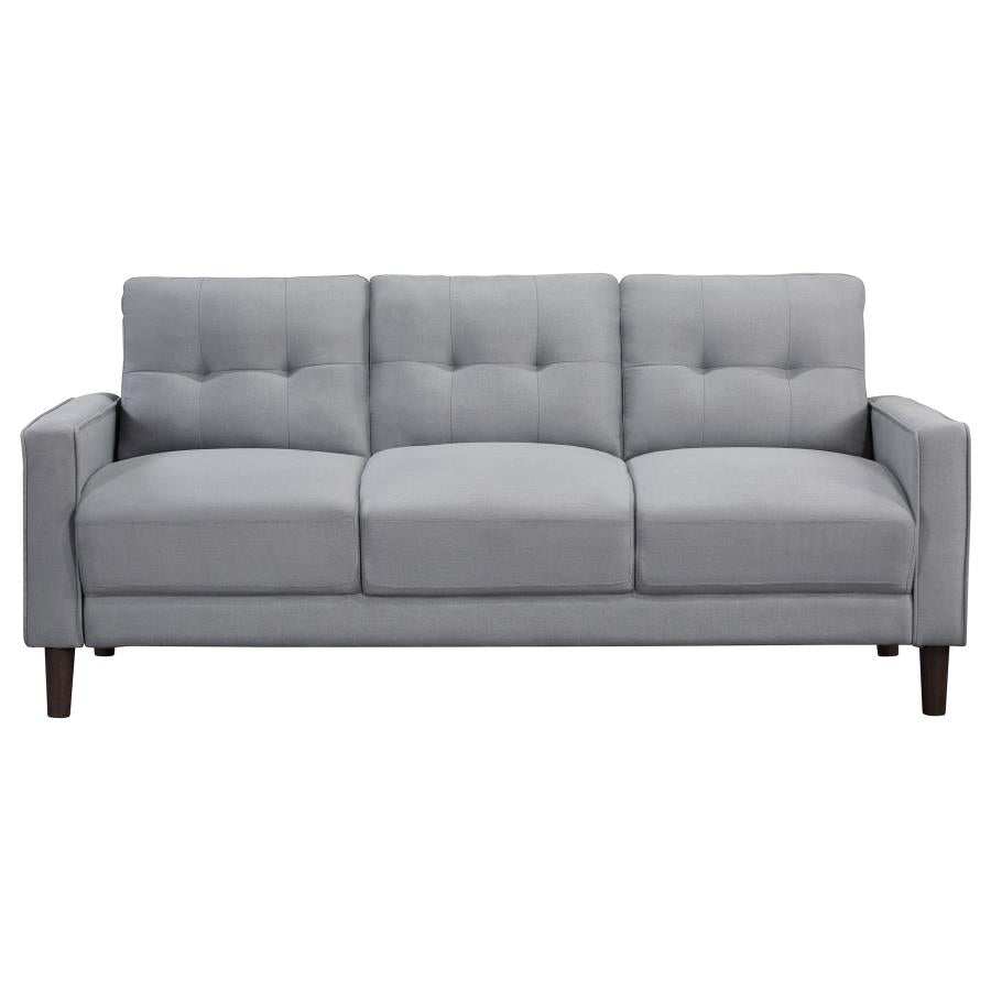 Bowen 3-piece Upholstered Track Arm Tufted Sofa Set Grey-4