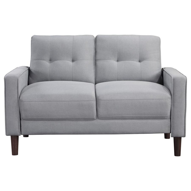 Bowen 3-piece Upholstered Track Arm Tufted Sofa Set Grey-zoom-